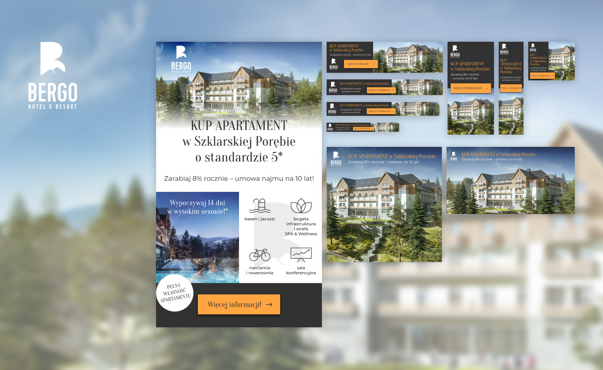 Bergo Hotel & Resort (mailing and web banners)