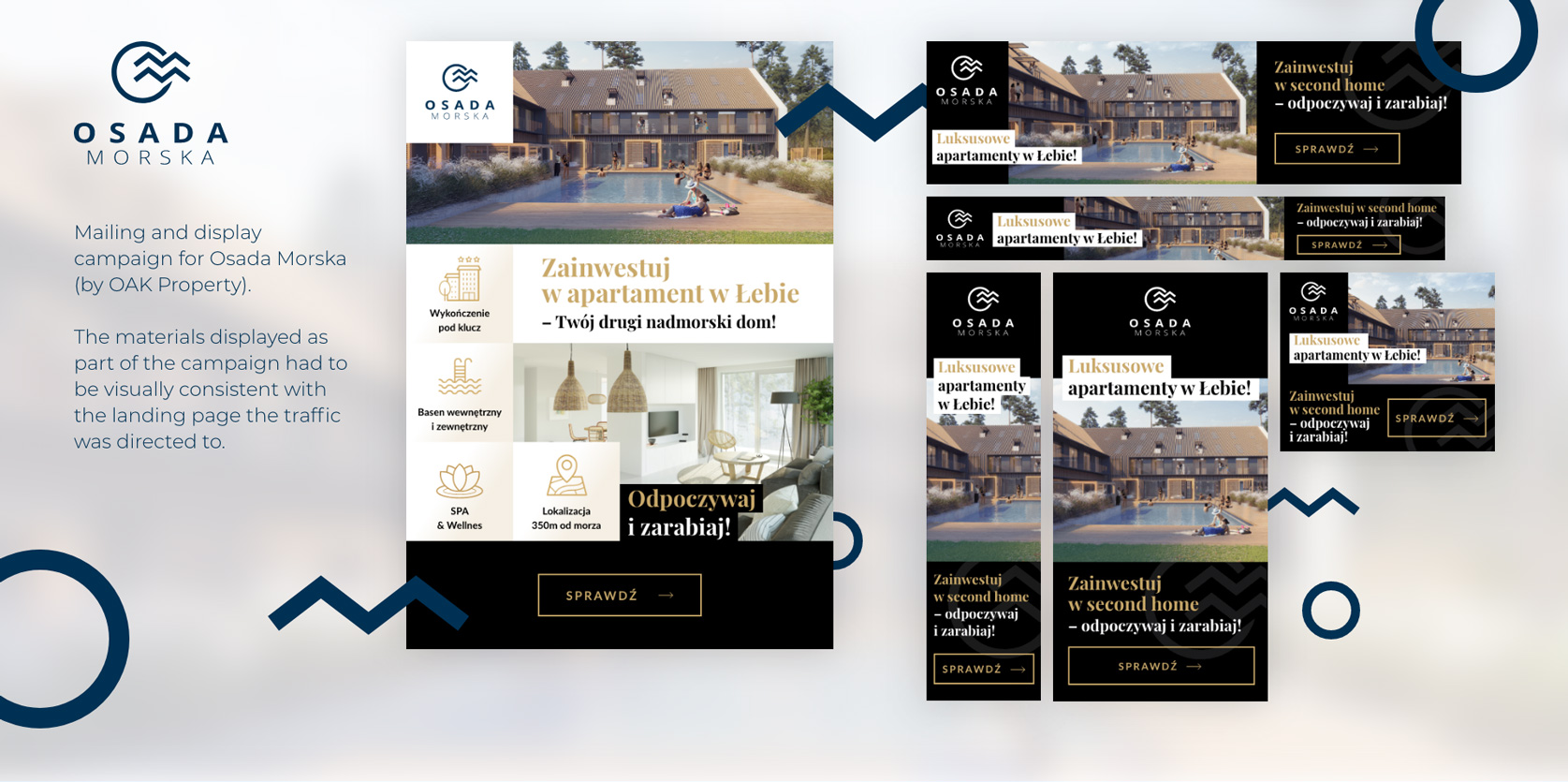 OAK Properties - Osada Morska (mailing and web banners)